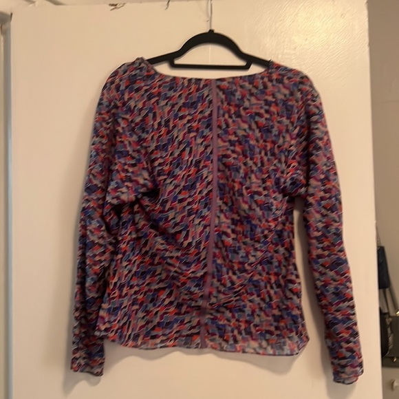Brand New Multi-Colored ADAM by Adam Lippes 100% Silk Blouse - Women’s Size 0 - Picture 8 of 11